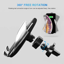 360° Rotation Wireless Automatic Sensor Car Phone Holder and Charger 2 in 1