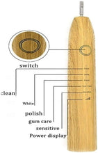 Fayet Bamboo Electric Toothbrush, Smart Sonic, IPX8 Waterproof Lightweight Automatic Eco Friendly Electric Toothbrushes 5 Modes (Next day delivery!)