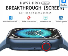 Fayet HW57 Pro Smartwatch Wireless, Heart rate monitoring, Multiple sports modes, Making calls, NFC, Voice Assistant Smart Watch for Men Women