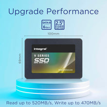 Integral Series V 500GB SATA III 2.5 Inch Internal SSD, up to 520MB/s Read, 470MB/s Write, Solid State Drive