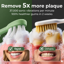 Fayet Aura Sonic Electric Toothbrush with Plant-Based Brush Heads, Aluminium Design, Long Battery Life, Rechargeable Sonic Cleaning