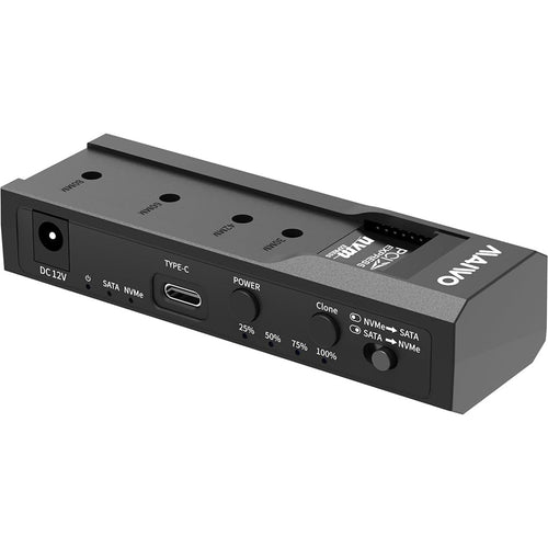 Maiwo USB Type-C, Dual Bay HDD/NVMe M2 SSD 10Gbps Clone Converter For 2.5