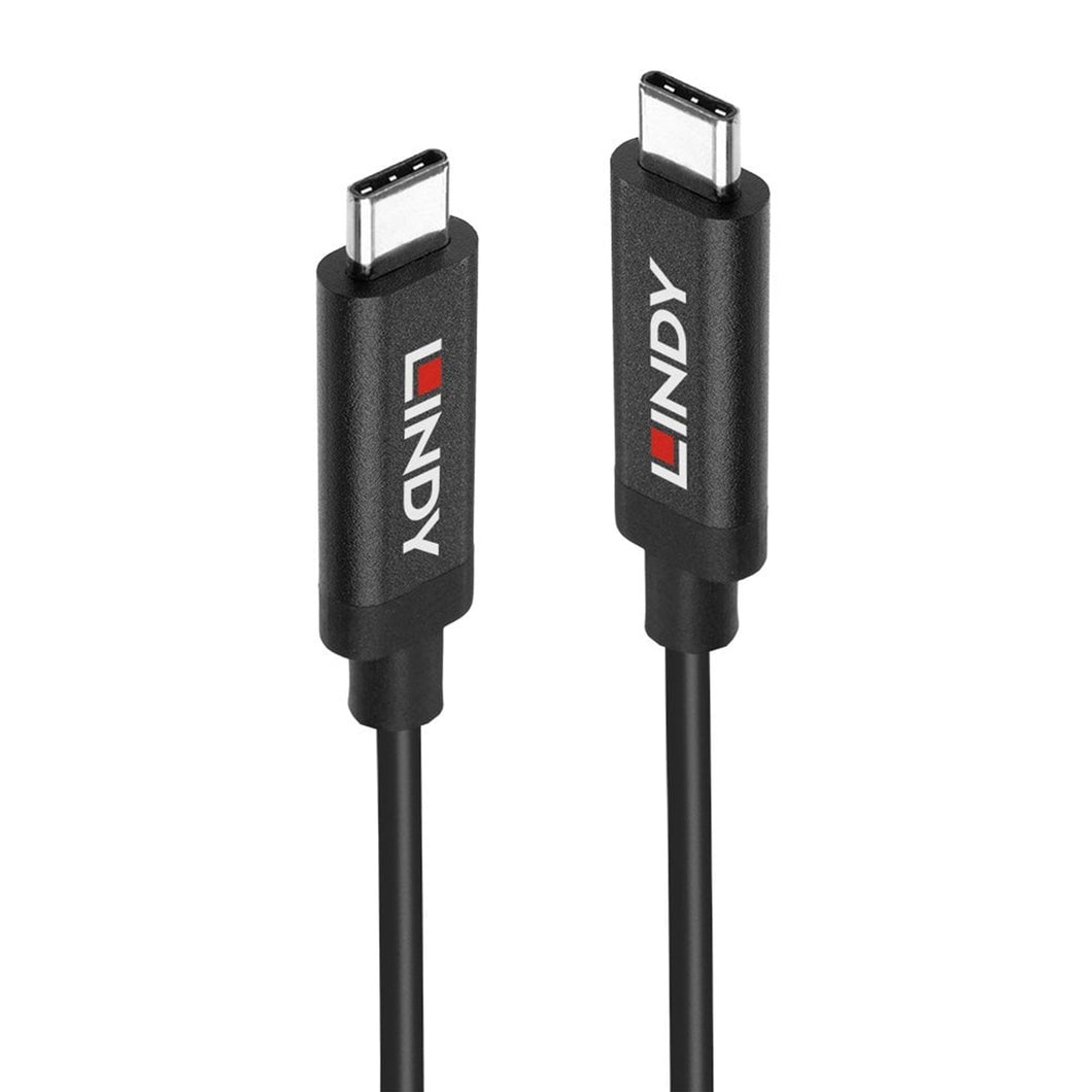 Lindy 43348 3m USB-C (M) 3.2 PD 3A 10Gbps Active Cable - Black