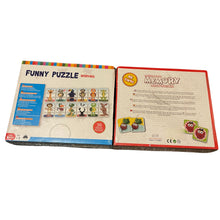 Animals Puzzles and Fruit Memory Cards, Fun Learning 2 Pc Jigsaw Puzzles(Free Shipping 2-3 days)