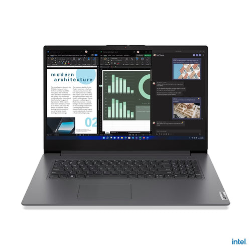 Lenovo V17 G4 IRU Laptop, 17.3 Inch Full HD IPS Screen, Intel Core i7-1355U 13th Gen Processor, 16GB RAM, 512 SSD, Intel Iris Xe Integrated Graphics, Windows 11 Pro