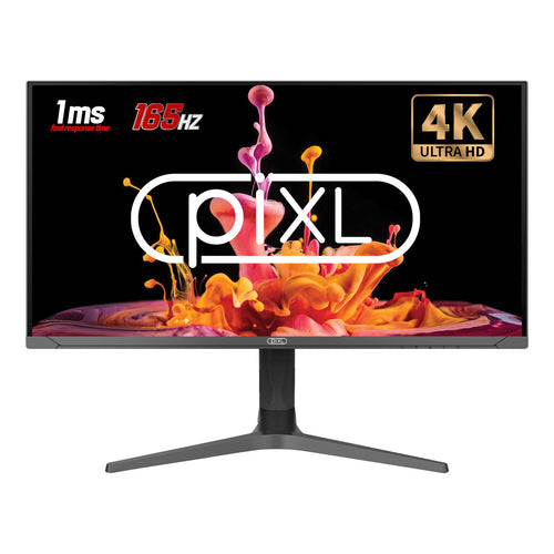 piXL CM32G7 32 Inch 4K IPS Monitor, 144Hz, 1ms, Frameless, Freesync, G-Sync, HDMI, DisplayPort, USB-C, USB-A x 2 With Audio Port, Black, RGB Lighting, VESA Mount, Height Adjustable, 3 Year Warranty