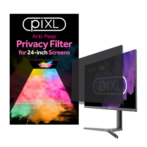 piXL 24-Inch Monitor Anti-Peep Privacy Screen Filter, Anti-Glare, Anti-Static, Blackout