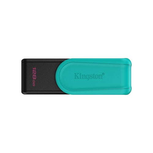 Kingston DataTraveler Exodia S DTXS/128GB USB Flash Drive, 128GB, USB 3.2, Black/Green, Swivel Cap Design