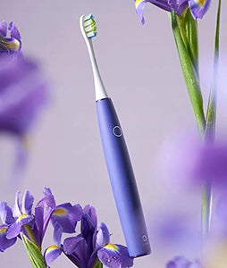 Oclean Air 2 Smart Sonic Electric Toothbrush with Gentle Clean Low Noise 45db Antibacterial Effective Cleaning Brushing Bristles One Button (Purple)