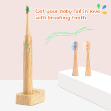 Fayet Bamboo Electric Toothbrush Children Version, IPX8 Waterproof Lightweight Automatic Eco Friendly 3 Modes (Next day delivery!)