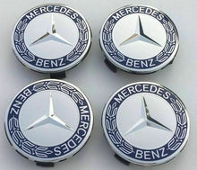 4x Mercedes Benz Alloy Wheel Centre Caps 75mm Badges Hub Emblem - Fits All