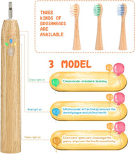 Fayet Bamboo Electric Toothbrush Children Version, IPX8 Waterproof Lightweight Automatic Eco Friendly 3 Modes (Next day delivery!)