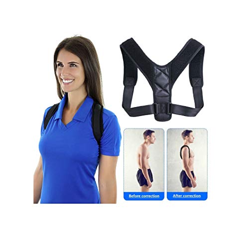 Posture Corrector for Men and Women,Upper Back Brace Straightener with Adjustable Breathable Clavicle Support