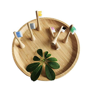 Fayet Bamboo Electric Toothbrush Heads | 100% Biodegradable Eco-Friendly Sustainable Recyclable | Medium Bristle |